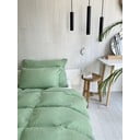 Zelené mušelínové povlečení na jednolůžko 135x200 cm Plain Muslin – Butter Kings