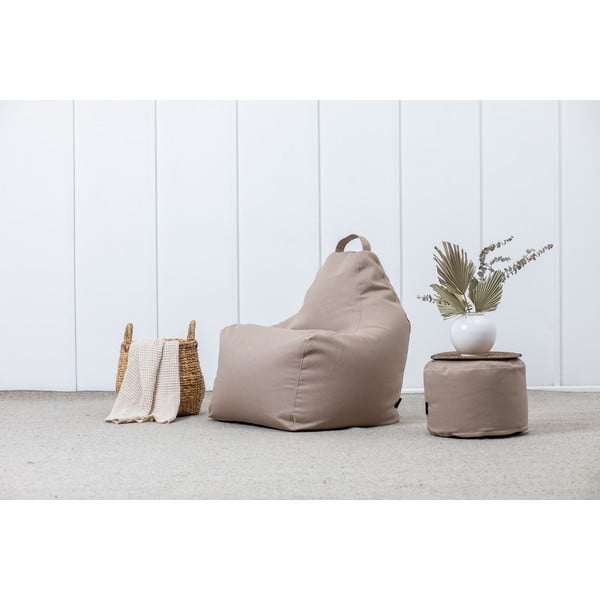Hnědý sedací vak z textilie bouclé Play Amuse – SLOWDOWN-image-1