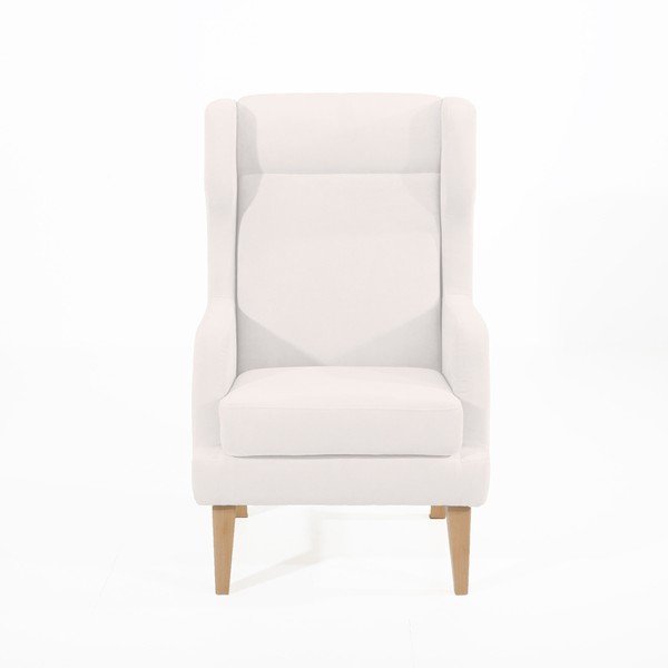 Krémové křeslo ušák Max Winzer Bennet Suede-image-3