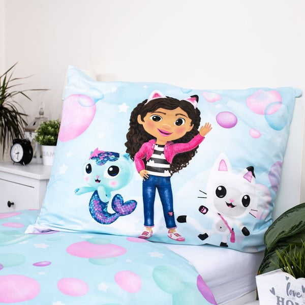 Dětské povlečení na jednolůžko z mikrovlákna 140x200 cm Gabby's Dollhouse "bubbles" – Jerry Fabrics-image-3