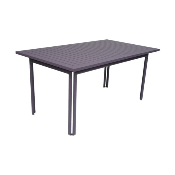 Fialovomodrý zahradní kovový jídelní stůl Fermob Costa, 160 x 80 cm