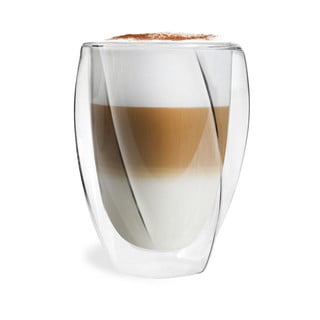 Sada 2 dvoustěnných sklenic Vialli Design Latte, 300 ml