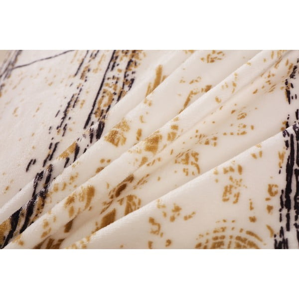 Černo-krémové povlečení na jednolůžko z mikroplyše 140x200 cm Enrico – My House-image-4