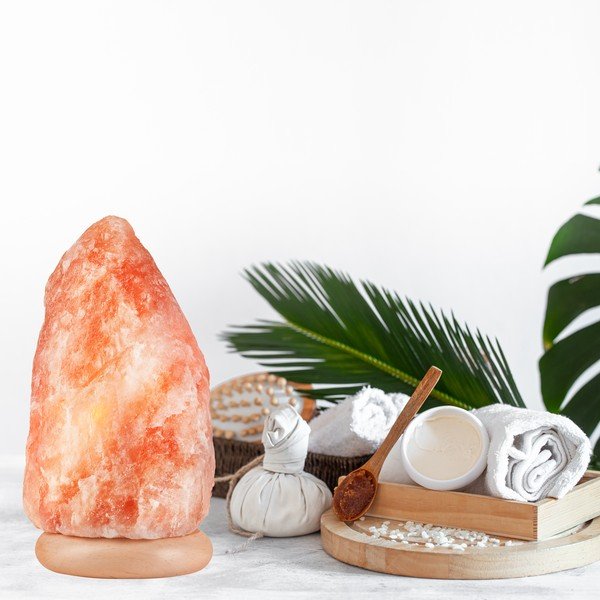 Oranžová solná lampa, výška 30 cm Sally – LAMKUR-image-1