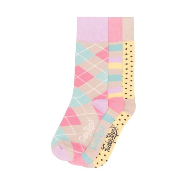 Sada 3 párů barevných ponožek Funky Steps Cairo, velikost 35 – 39