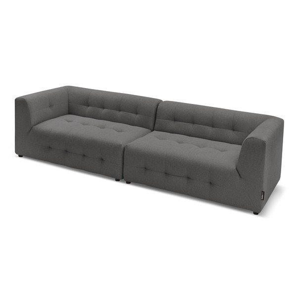 Tmavě šedá pohovka 324 cm Kleber - Bobochic Paris-image-4