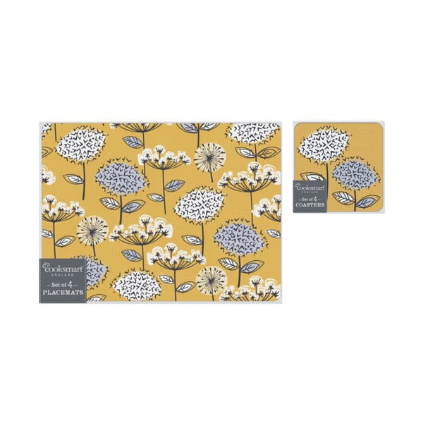 Prostírání a podtácky v sadě 8 ks Retro Meadow – Cooksmart ®-image-4