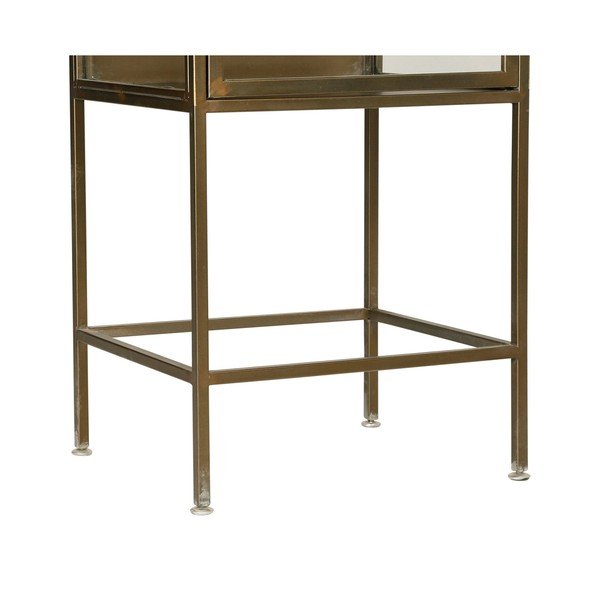 Kovová vitrína ve zlaté barvě 47,5x170 cm Dagenham – Côté Table-image-4