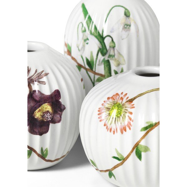 Sada 3 miniaturních porcelánových váz Kähler Design Hammershøi Spring-image-3