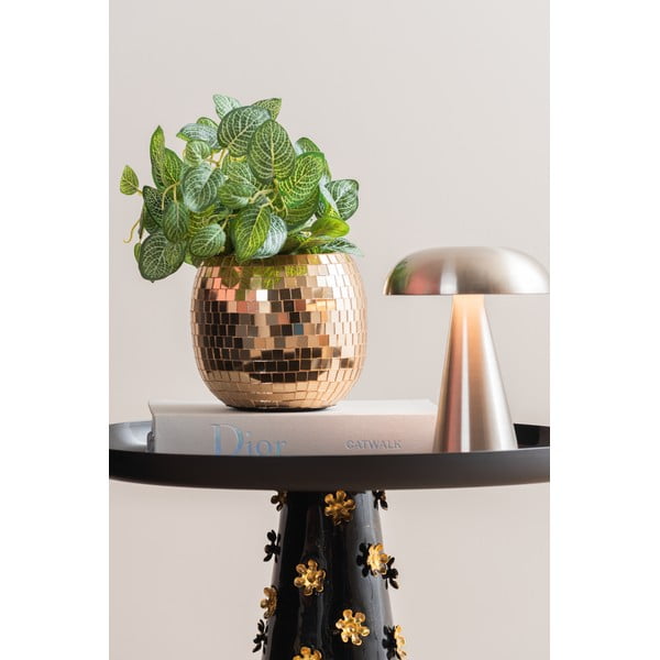 LED stmívatelná stolní lampa ve zlaté barvě s kovovým stínidlem (výška 20,5 cm) Rachel – Leitmotiv-image-3