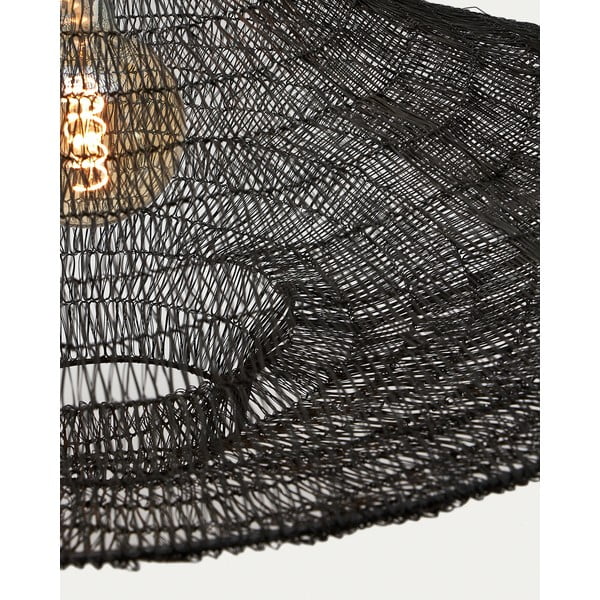 Černé závěsné svítidlo ø 87 cm Makai – Kave Home-image-4