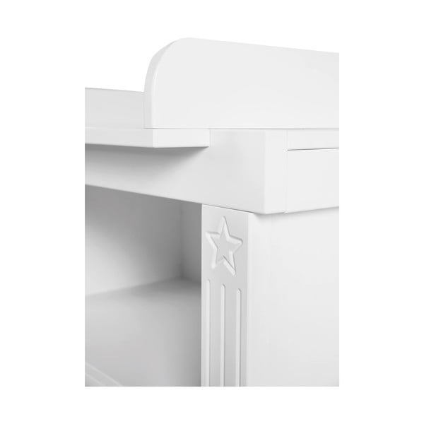 Bílá nízká dětská komoda s přebalovacím pultem 120x98 cm Maxi – Roba-image-3