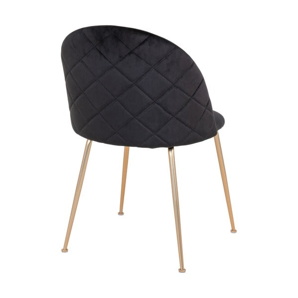 Černé sametové jídelní židle v sadě 2 ks Geneve – House Nordic-image-3