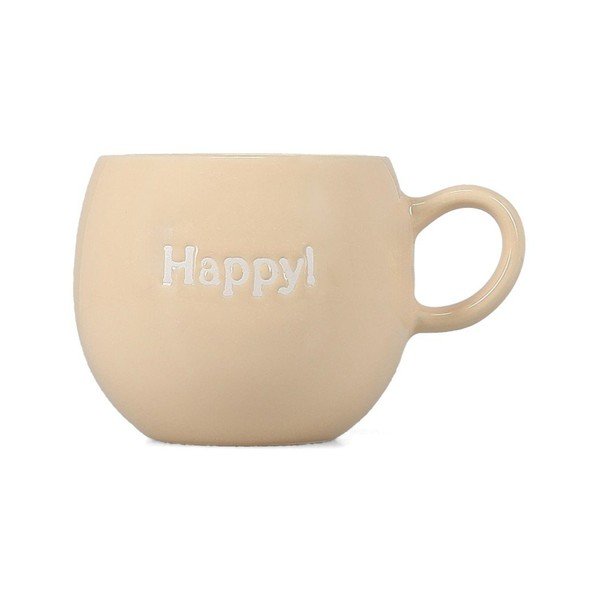 Béžový kameninový hrnek 420 ml Muggies – Salt&Pepper