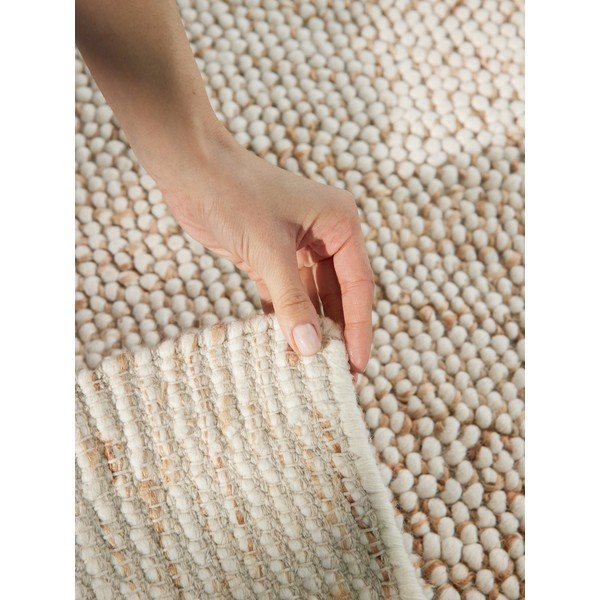 Béžový ručně tkaný koberec s příměsí vlny 80x150 cm Peas – Villeroy&Boch-image-4