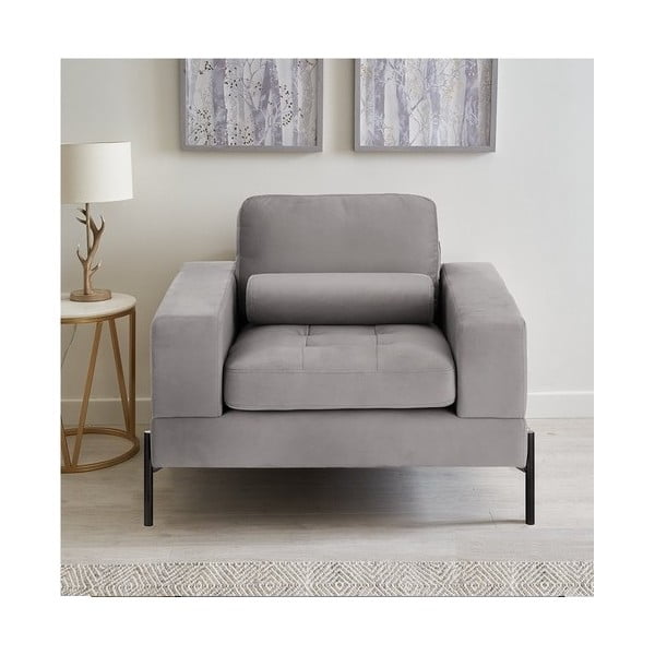 Světle šedé křeslo Versailles – Ropez-image-1