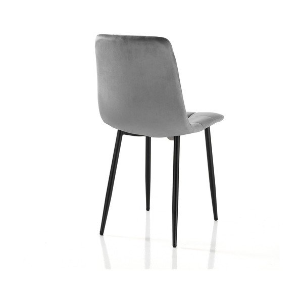 Šedé sametové jídelní židle v sadě 2 ks Faffy – Tomasucci-image-2