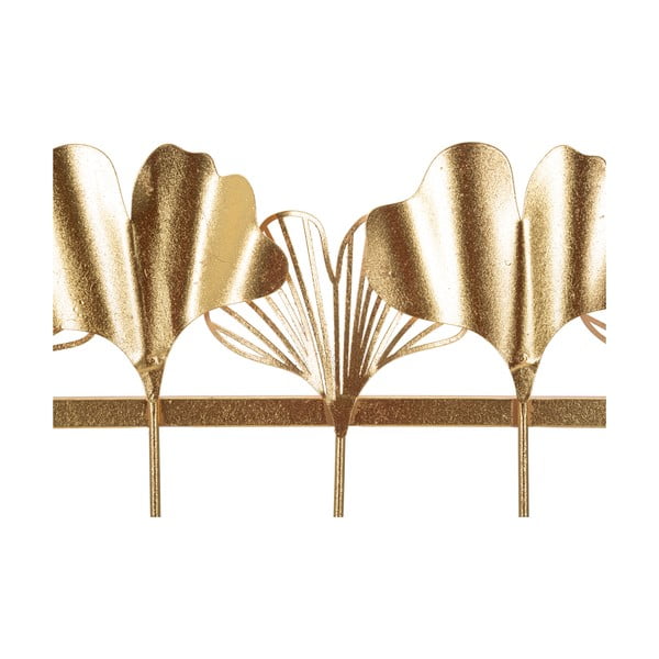 Kovový nástěnný věšák ve zlaté barvě Leaves - Mauro Ferretti-image-2