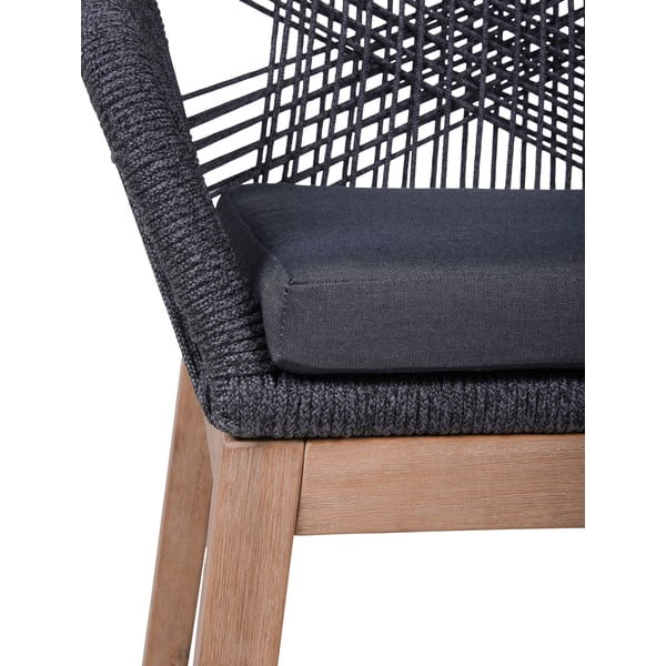 Šedá dřevěná zahradní židle Pomona – Garden Pleasure-image-1