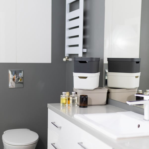 Plastový úložný box s víkem Deco  - Rotho-image-1