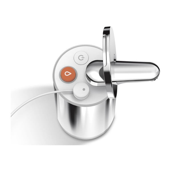 Automatický ocelový dávkovač mýdla ve stříbrné barvě 266 ml - simplehuman-image-2