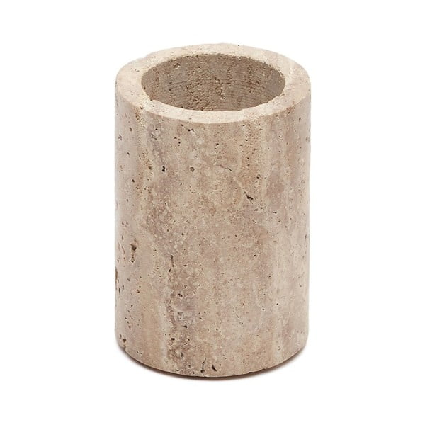 Béžový kamenný kelímek na zubní kartáčky Macre – Kave Home