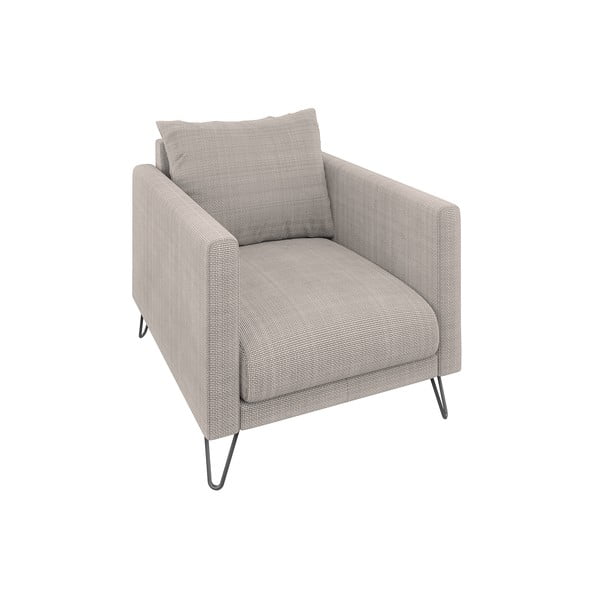 Světle hnědé žinylkové křeslo Freya – Ropez