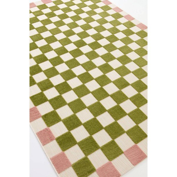 Zelený/růžový vnitřní a venkovní koberec 200x290 cm Enja – Jotex-image-4