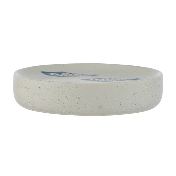 Bílo-modrá keramická mýdlenka Wenko Aquamarin-image-3