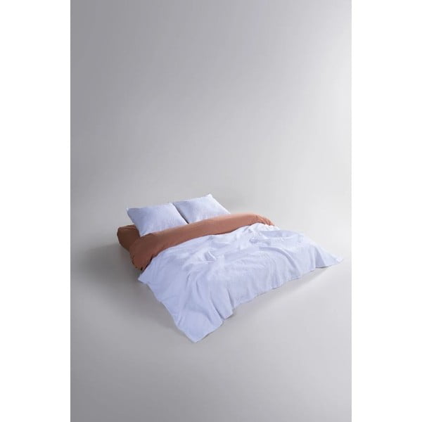 Bílý set přehozu a povlaku na polštář z žakáru 180x240 cm Jacquard – Mila Home Luxury-image-2