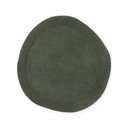 Tmavě zelený ručně tkaný kulatý koberec s příměsí vlny ø 160 cm Kari Organic – Villeroy&Boch