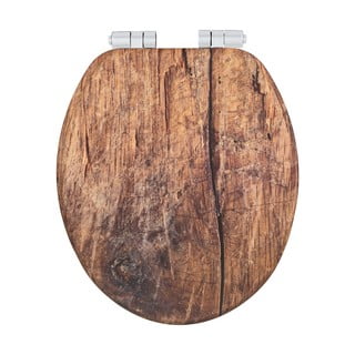 Záchodové prkénko s automatickým zavíráním 37 x 43 cm Rustic – Wenko