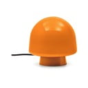 Oranžová stolní lampa se skleněným stínidlem (výška 20 cm) Reig – Kave Home