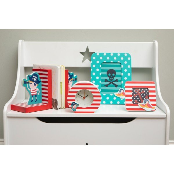 Červeno-tyrkysové dřevěné rámečky v sadě 2 ks 18x23 cm Pirate – Premier Housewares-image-1