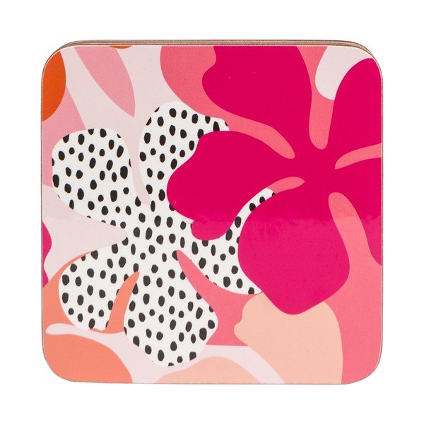 Sada 4 růžových podtácků Navigate Floral-image-1