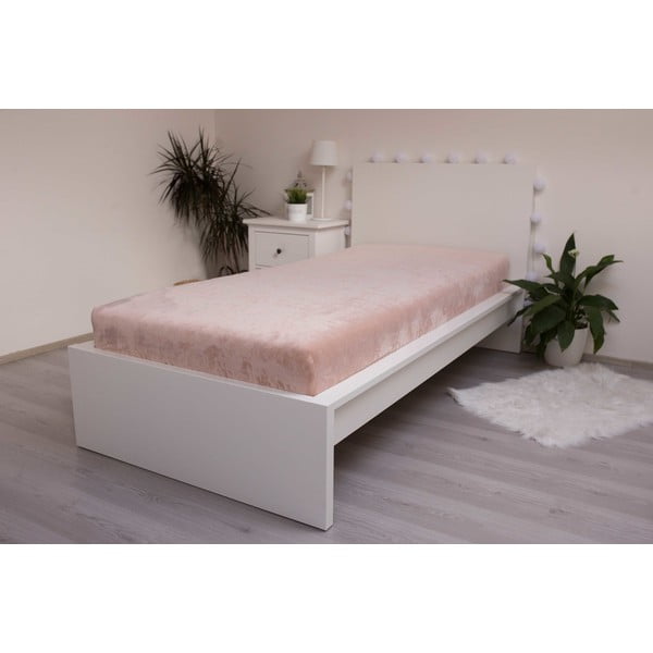 Hnědé napínací prostěradlo z mikroflanelu 180x200 cm – Jerry Fabrics-image-2