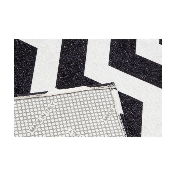 Černo-bílý běhoun Floorita Optical, 60 x 150 cm-image-3