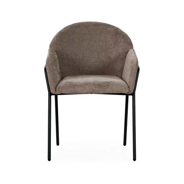 Broskvová čalouněná jídelní křesla v sadě 2 ks Aslin – MOME-image-2