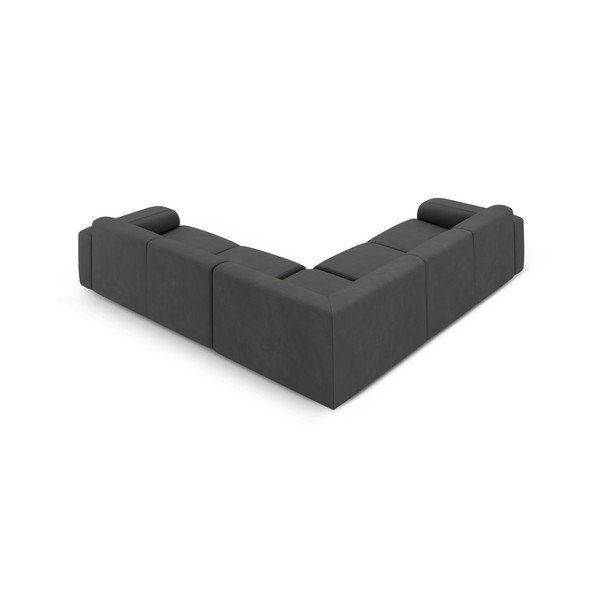 Tmavě šedá rohová pohovka (variabilní roh/do L) Molino – Micadoni Home-image-2