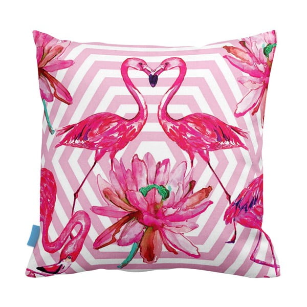 Povlak na polštář Leilani Flamingo Love, 43 x 43 cm
