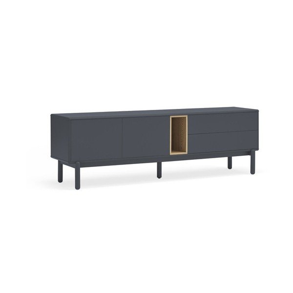 Tmavě šedý TV stolek 180x56 cm Corvo - Teulat-image-1