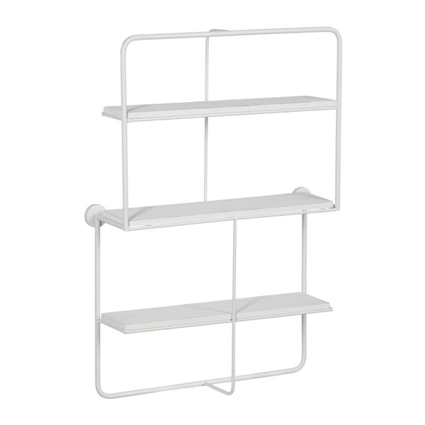 Bílá patrová kovová police 51 cm – Ixia