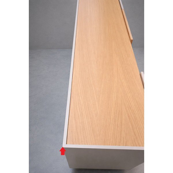 Béžová komoda dekor dub 180x78x45 cm Otto - II. jakost – Teulat-image-4