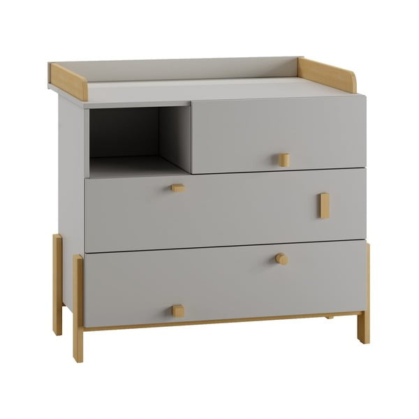 Světle šedý přebalovací pult Cube - Pinio-image-2