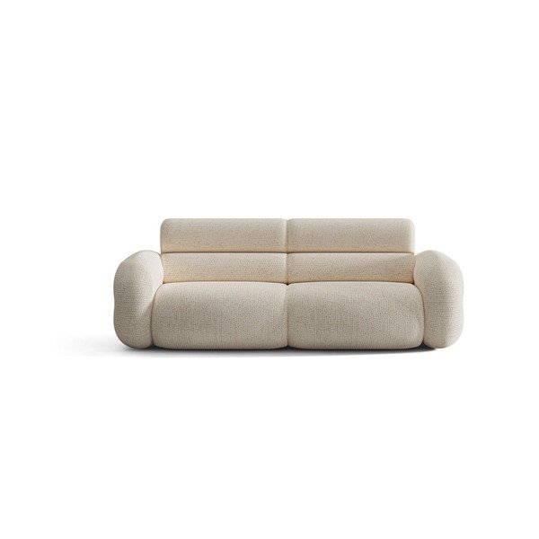 Krémová žinylková pohovka 220 cm Neo – Micadoni -image-1
