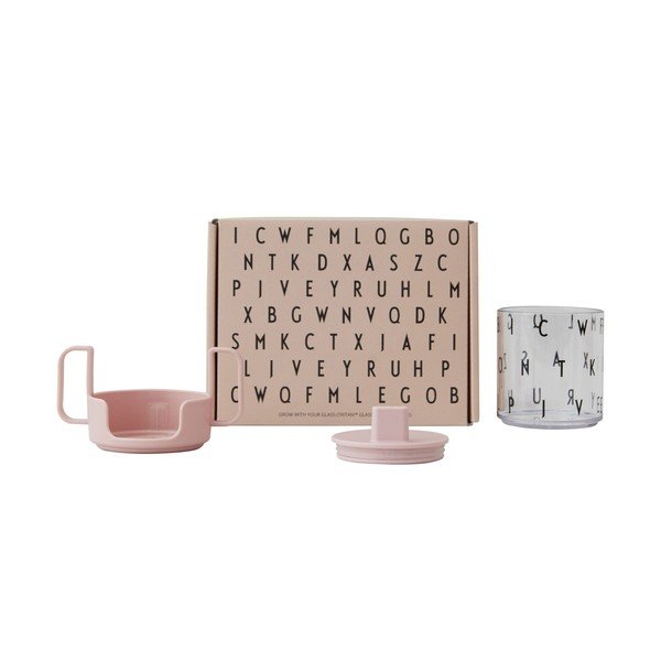 Růžový dětský hrnek Design Letters Grow With Your Cup-image-2