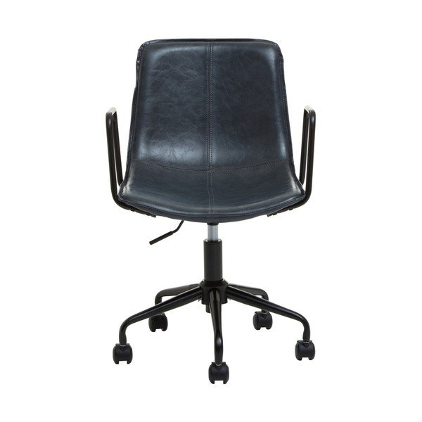Tmavě šedá kancelářská židle z imitace kůže Branson – Premier Housewares-image-2