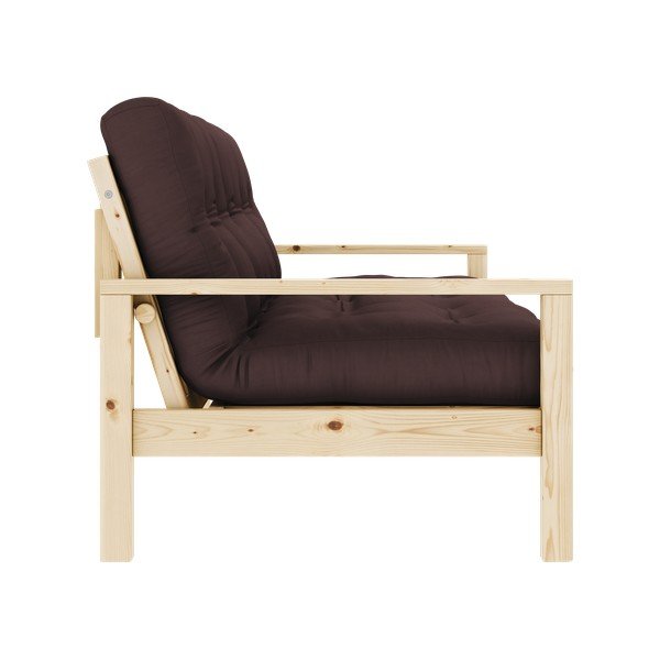 Tmavě hnědá rozkládací pohovka 205 cm Knob – Karup Design-image-4