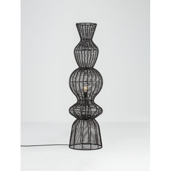 Matně černá provazová stojací lampa (výška 136 cm) Breena – Nova Luce-image-4