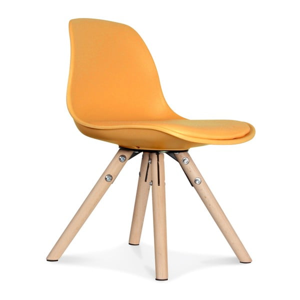 Sada 2 oranžových židlí Opjet Paris Scandinave Chaise